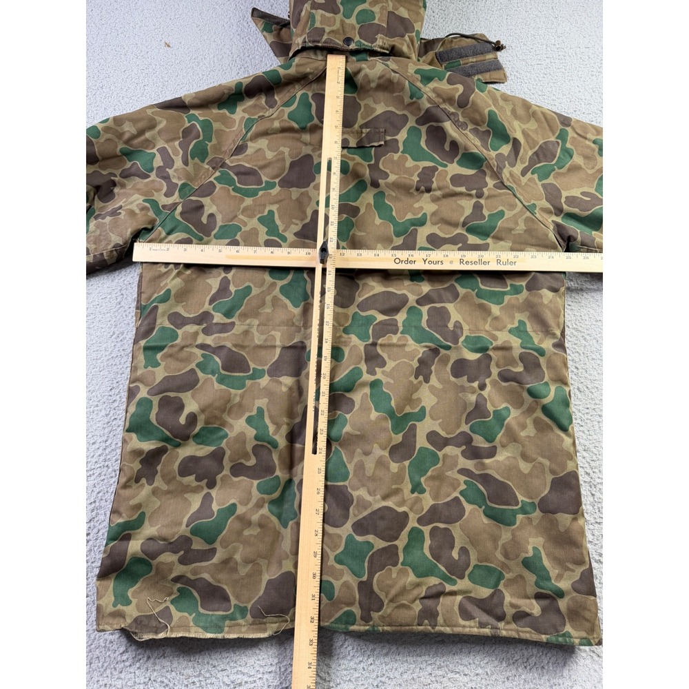 VTG Woolrich Frogskin Camo Hunting Jacket Thinsulate Hooded Made In USA Mens L - Picture 8 of 16